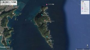 大島北側ズンブリ沖磯